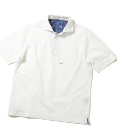 MEN'S BIGI ＜DENHAM/デンハム＞別注 ポケットポロシャツ made in japan メンズ ビギ カットソー ポロシャツ ホワイト ネイビー【送料無料】