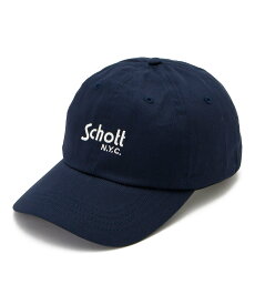 【SALE／50%OFF】Schott COTTON TWILL CAP LOGO/コットンツイル キャップ ショット 帽子 その他の帽子 ネイビー ブラック ピンク カーキ グリーン