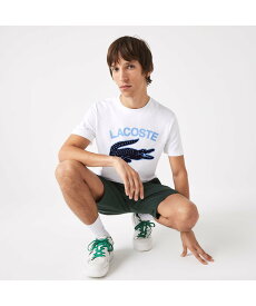 【SALE／30%OFF】LACOSTE カレッジプリントTシャツ ラコステ トップス カットソー・Tシャツ ブラック ホワイト グリーン ネイビー ブルー シルバー【送料無料】