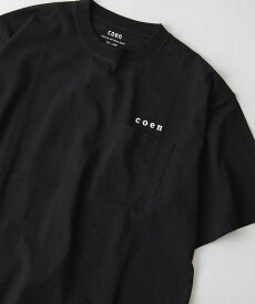 coen USAコットンコーエンロゴ刺繍Tシャツ コーエン トップス カットソー・Tシャツ ホワイト ブラック