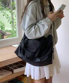 【SALE／30%OFF】miniministore 大容量トートバッグA4通勤通学斜め掛け鞄 ミニミニストア バッグ トートバッグ ブラック ホワイト【送料無料】