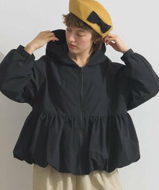 【SALE／38%OFF】mitis mitis/(W)裾バルーンシルエットマウンテンパーカー リラクロ ジャケット・アウター マウンテンパーカー ベージュ ブラック