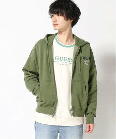 【SALE／30%OFF】GUESS GUESS パーカー (M)Washed Zip-Up Hoodie ゲス トップス パーカー・フーディー グリーン オレンジ ブラック【送料無料】