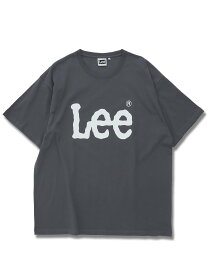 GRAND-BACK 【大きいサイズ】リー/LEE コットン クルーネック半袖Tシャツ タカキュー トップス カットソー・Tシャツ グレー ピンク パープル【送料無料】