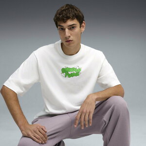 �ySALE�^39%OFF�zPUMA ���j�Z�b�N�X PUMA x RIPNDIP �{�N�V�[ �O���t�B�b�N ���� T�V���c PUMA X RIPNDIP Boxy Tee �v�[�} �g�b�v�X �J�b�g�\�[�ET�V���c �z���C�g�y���������z