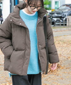 【SALE／40%OFF】URBAN RESEARCH ITEMS スタンドカラーダウン アーバンリサーチアイテムズ ジャケット・アウター ダウンジャケット・ダウンベスト ブラック ブラウン【送料無料】