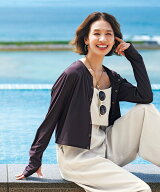 【SALE／20%OFF】UNFILO UVカット ラッシュガード スナップカーディガン アンフィーロ 水着・スイムグッ…