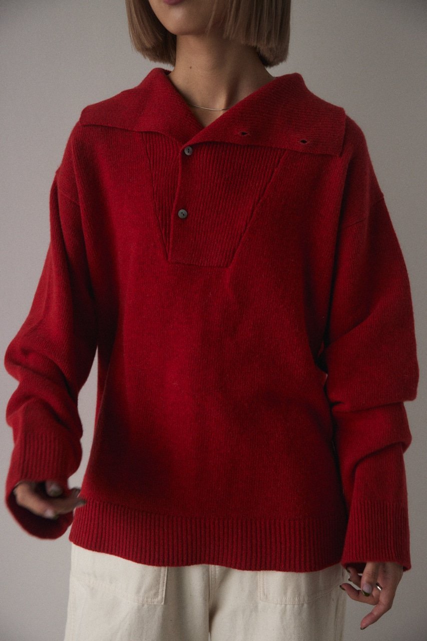 BLACK BY MOUSSY｜rib neck knit tops | Rakuten Fashion(楽天 