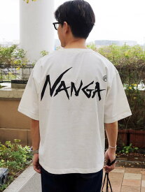 Grand PARK NICOLE NANGA * Grand PARK/ナンガ*グランドパーク別注バックプリントTシャツ ニコル トップス カットソー・Tシャツ ブラック レッド グレー ホワイト ネイビー【送料無料】