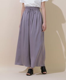 JILL by JILL STUART シャーリングウエストサテンパンツ ジル バイ ジル スチュアート パンツ その他のパンツ グレー ブラック ベージュ【送料無料】