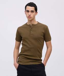 AVIREX sDAILY/fC[tRIB S/S HENLEY NECK T-SHIRT ABbNX gbvX Jbg\[ETVc ubN zCg O[ O[