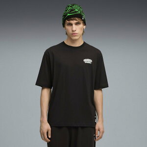 �ySALE�^39%OFF�zPUMA ���j�Z�b�N�X PUMA x RIPNDIP �{�N�V�[ �O���t�B�b�N ���� T�V���c PUMA X RIPNDIP Boxy Tee �v�[�} �g�b�v�X �J�b�g�\�[�ET�V���c �u���b�N�y���������z