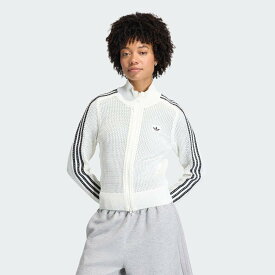 adidas 【公式】アディダス adidas ニット クロシェ ファイヤーバード トラックトップ アディダス トップス その他のトップス ホワイト【送料無料】