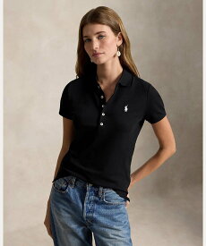 POLO RALPH LAUREN スリム フィット ストレッチ ポロシャツ ラルフローレン トップス ポロシャツ ブラック【送料無料】