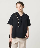 UNITED ARROWS ミニマル フリル ショートスリーブ ニット ユナイテッドアローズ トップス ニット グレー …