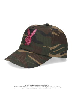 PLAYBOY PLAYBOY RHINESTONE 5PANEL CAP / �v���C�{�[�C �I�[�o�[���C�h �X�q �L���b�v �u���b�N�y���������z