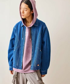 【SALE／20%OFF】JUNRED 別注/RED KAPデニムジップブルゾン ジュン スタンダード ピックス ジャケット・アウター デニムジャケット ブルー ネイビー【送料無料】