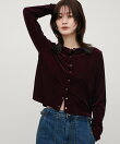 ベロアショートカーディガン