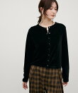 ベロアショートカーディガン