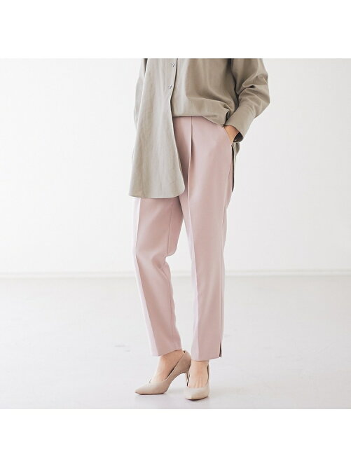 Qualite ピンク再入荷 Web限定 ダブルクロステーパードパンツ Rakuten Fashion 楽天ファッション 旧楽天ブランドアベニュー Cd79