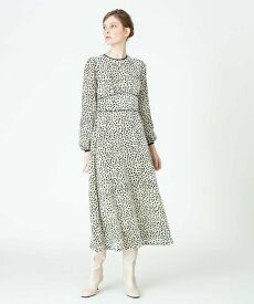 【SALE／50%OFF】LOULOU WILLOUGHBY 【LOULOU WILLOUGHBY】ベロア小花プリントワンピース アルアバイル ワンピース・ドレス その他のワンピース・ドレス ホワイト ブラック【送料無料】