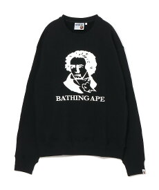 A BATHING APE CLASSIC BATHING APE RELAXED FIT CREWNECK ア ベイシング エイプ トップス スウェット・トレーナー ブラック グレー ホワイト ブルー【送料無料】