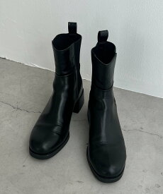 CAPRICIEUX LE'MAGE 【話題の人気シューズが再登場!】リブ切替ショートブーツ カプリシュ　レマージュ シューズ・靴 その他のシューズ・靴 ブラック【送料無料】