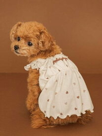 【SALE／30%OFF】GELATO PIQUE CAT&DOG 【CAT&DOG】ハート柄フリルワンピース ジェラートピケ ペット用品 ペットウェア・ペット服