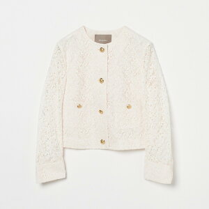 �ySALE�^50%OFF�zHELIOPOLE EMBROIDERY LACE JACKET �G���I�|�[�� �W���P�b�g�E�A�E�^�[ ���̑��̃W���P�b�g�E�A�E�^�[ �z���C�g �u���b�N�y���������z