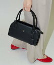 【SALE／5%OFF】MARY QUANT ワンポイント レザレット ハンドルバッグ 限定展開 25SS フリークスストア バッグ ハンドバッグ ブラウン ブラック【送料無料】