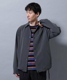 【SALE／30%OFF】NANO universe イタリアンドットリラックスコーチジャケット ナノユニバース ジャケット・アウター ブルゾン・ジャンパー グレー ブルー ブラック【送料無料】