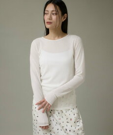 I.T.'S. international シアーテレコクルーネックプルオーバー イッツインターナショナル トップス カットソー・Tシャツ ブラック ホワイト【送料無料】