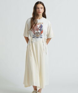 AVIREX �s���c�X����tREMAKE-STYLE DRESS WITH EAGLE PRINT �A���B���b�N�X �����s�[�X�E�h���X �����s�[�X �O���[ �u���[�y���������z