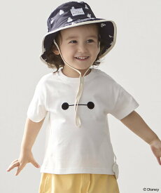 【SALE／24%OFF】petit main 【Disney】/【Disney/Pixar】【接触冷感】ベイマックス / カーズ/ フェイスTシャツ ナルミヤオンライン トップス カットソー・Tシャツ レッド ホワイト