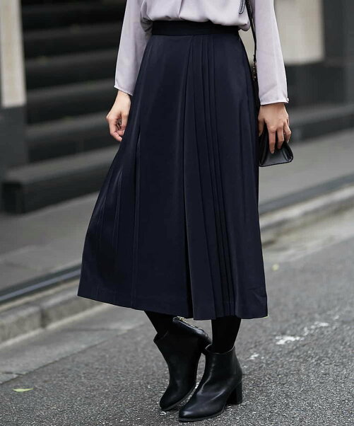 Ofuon アシメフロントプリーツスカーチョ Rakuten Fashion 楽天ファッション 旧楽天ブランドアベニュー V