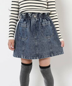 【SALE／20%OFF】devirock ウエストフリル デニムスカート デニムスカート スカート ボトムス 25AW デビロック スカート その他のスカート ネイビー ブラック