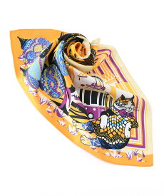 .Y 【.Y/ドットワイ】コットン100% ミニスカーフ 日本製 イスタンブール ノットジュリア ファッション雑貨 スカーフ・バンダナ イエロー