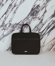 Maison de FLEUR オペラリボンキルトPCケース メゾン ド フルール バッグ その他のバッグ ブラック ピンク【送料無料】