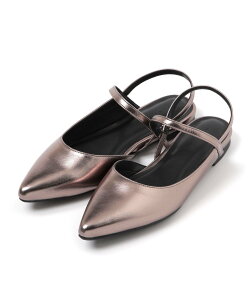 �ySALE�^50%OFF�zLEPSIM �|�C���e�b�h�t���b�g�~���[�� ���v�V�B�� �V���[�Y�E�C �T���_�� �u���b�N