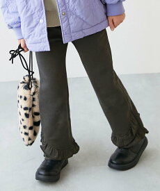 【SALE／10%OFF】devirock えらべるフリルデザイン 裏起毛 あったかパンツ スウェットパンツ ロングパンツ 25AW デビロック パンツ ジャージ・スウェットパンツ グレー パープル