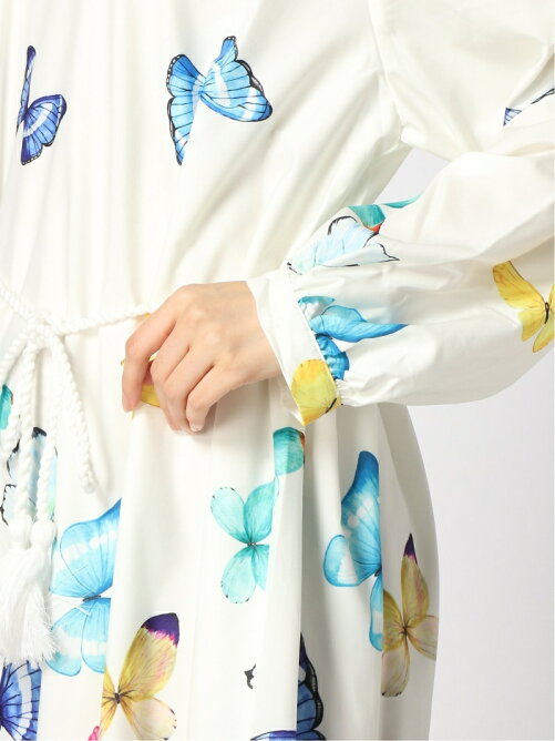 Ranan ロープベルト付蝶々柄ワンピース Rakuten Fashion 楽天ファッション 旧楽天ブランドアベニュー Cc03