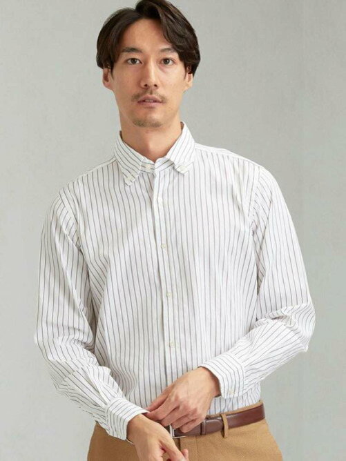 United Arrows Ltd Outlet Et ダブルフェイス ナローストライプ ショートボタンダウンカラー シャツ Rakuten Fashion 楽天ファッション 旧楽天ブランドアベニュー Cq43