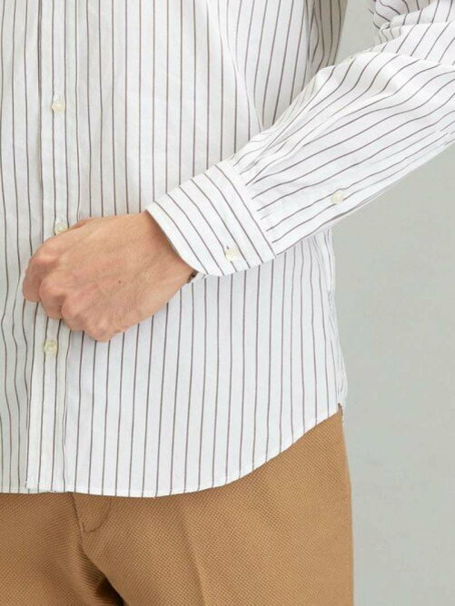 United Arrows Ltd Outlet Et ダブルフェイス ナローストライプ ショートボタンダウンカラー シャツ Rakuten Fashion 楽天ファッション 旧楽天ブランドアベニュー Cq43