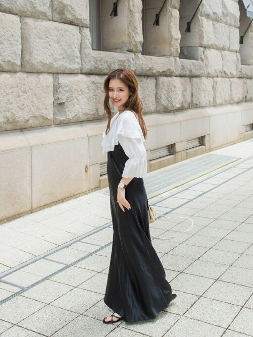 Vicky 雑誌掲載 クロスサテンキャミワンピース 手洗い可能 Rakuten Fashion 楽天ファッション 旧楽天ブランドアベニュー Dh23