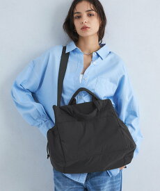 UNITED ARROWS green label relaxing 【WEB限定】ポーチ付き 2WAY トートバッグ / ショルダーバッグ -はっ水- ユナイテッドアローズ グリーンレーベルリラクシング バッグ トートバッグ ブラウン ホワイト ブラック【送料無料】