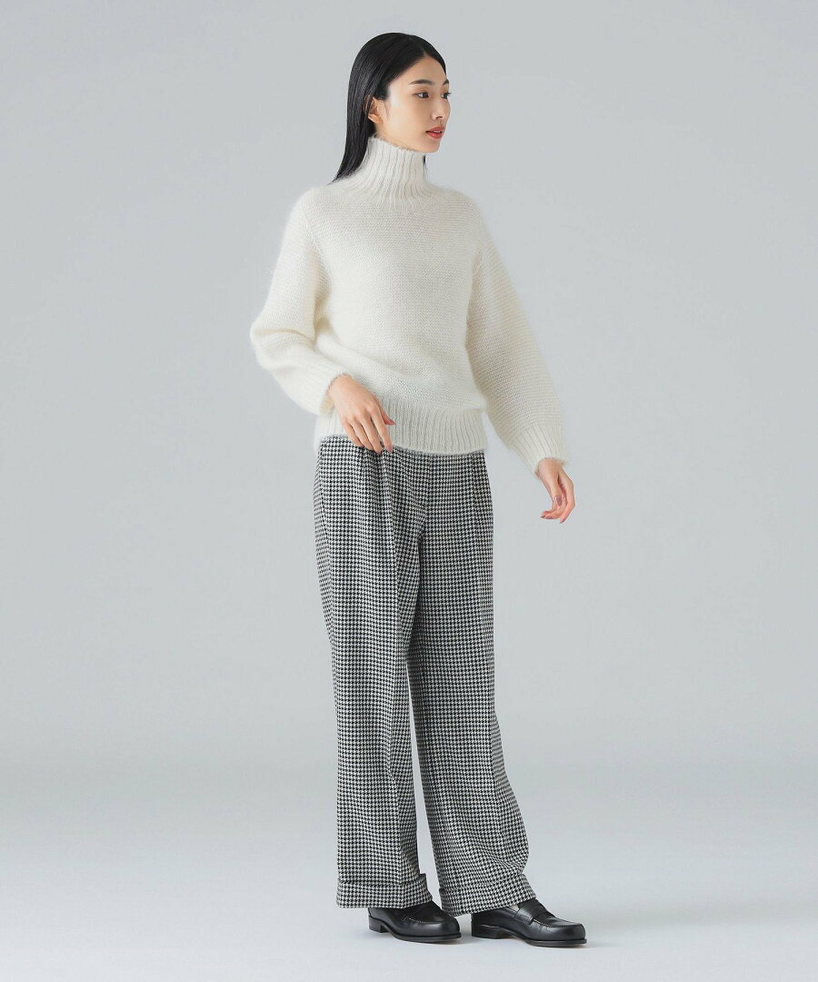 【SALE/40%OFF】EFFE BEAMS 【YouTubeで紹介】カラー ガーター タートルニット 主役級ニット デミルクス ビームス トップス ニット ホワイト グリーン パープル【送料無料】 - メイン画像 11