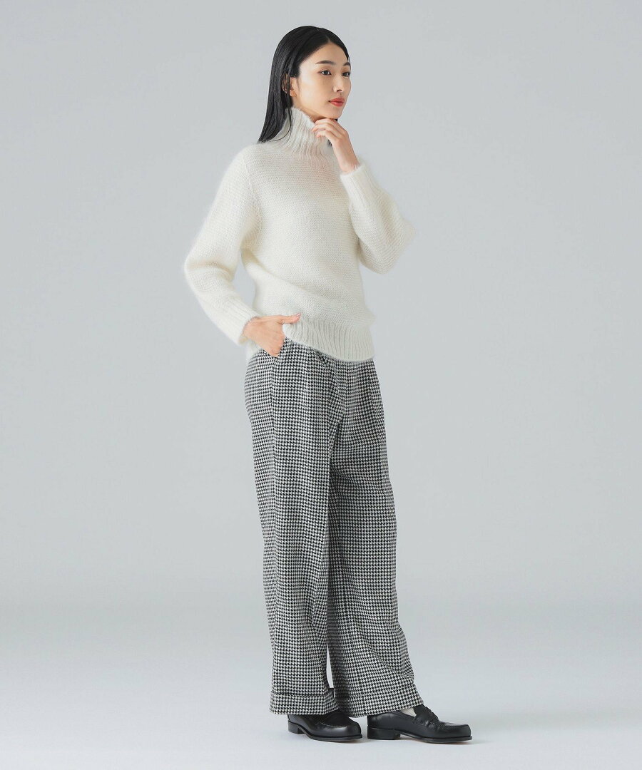 【SALE/40%OFF】EFFE BEAMS 【YouTubeで紹介】カラー ガーター タートルニット 主役級ニット デミルクス ビームス トップス ニット ホワイト グリーン パープル【送料無料】 - メイン画像 16