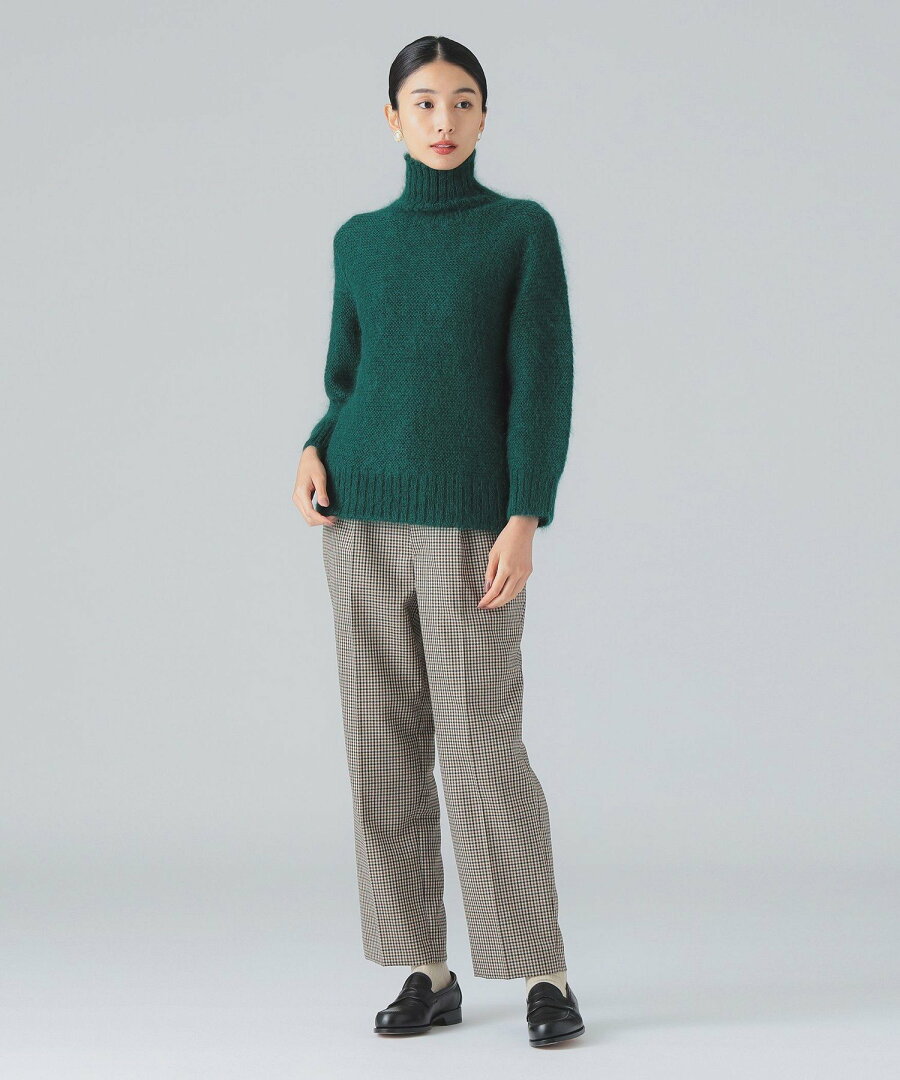 【SALE/40%OFF】EFFE BEAMS 【YouTubeで紹介】カラー ガーター タートルニット 主役級ニット デミルクス ビームス トップス ニット ホワイト グリーン パープル【送料無料】 - メイン画像 8