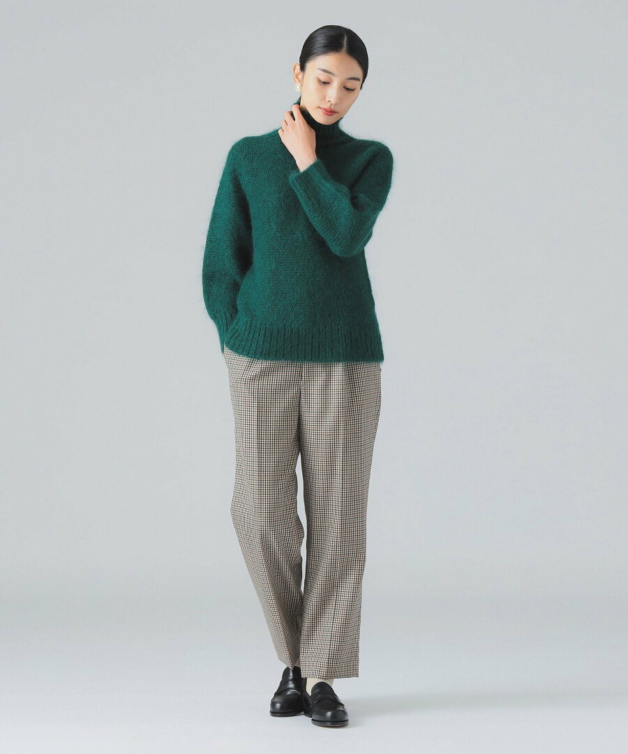 【SALE/40%OFF】EFFE BEAMS 【YouTubeで紹介】カラー ガーター タートルニット 主役級ニット デミルクス ビームス トップス ニット ホワイト グリーン パープル【送料無料】 - メイン画像 13