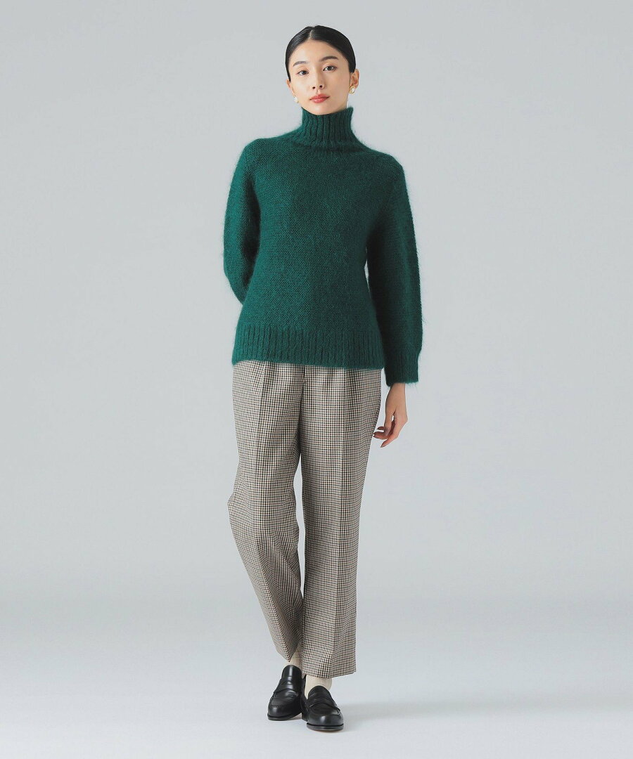 【SALE/40%OFF】EFFE BEAMS 【YouTubeで紹介】カラー ガーター タートルニット 主役級ニット デミルクス ビームス トップス ニット ホワイト グリーン パープル【送料無料】 - メイン画像 18